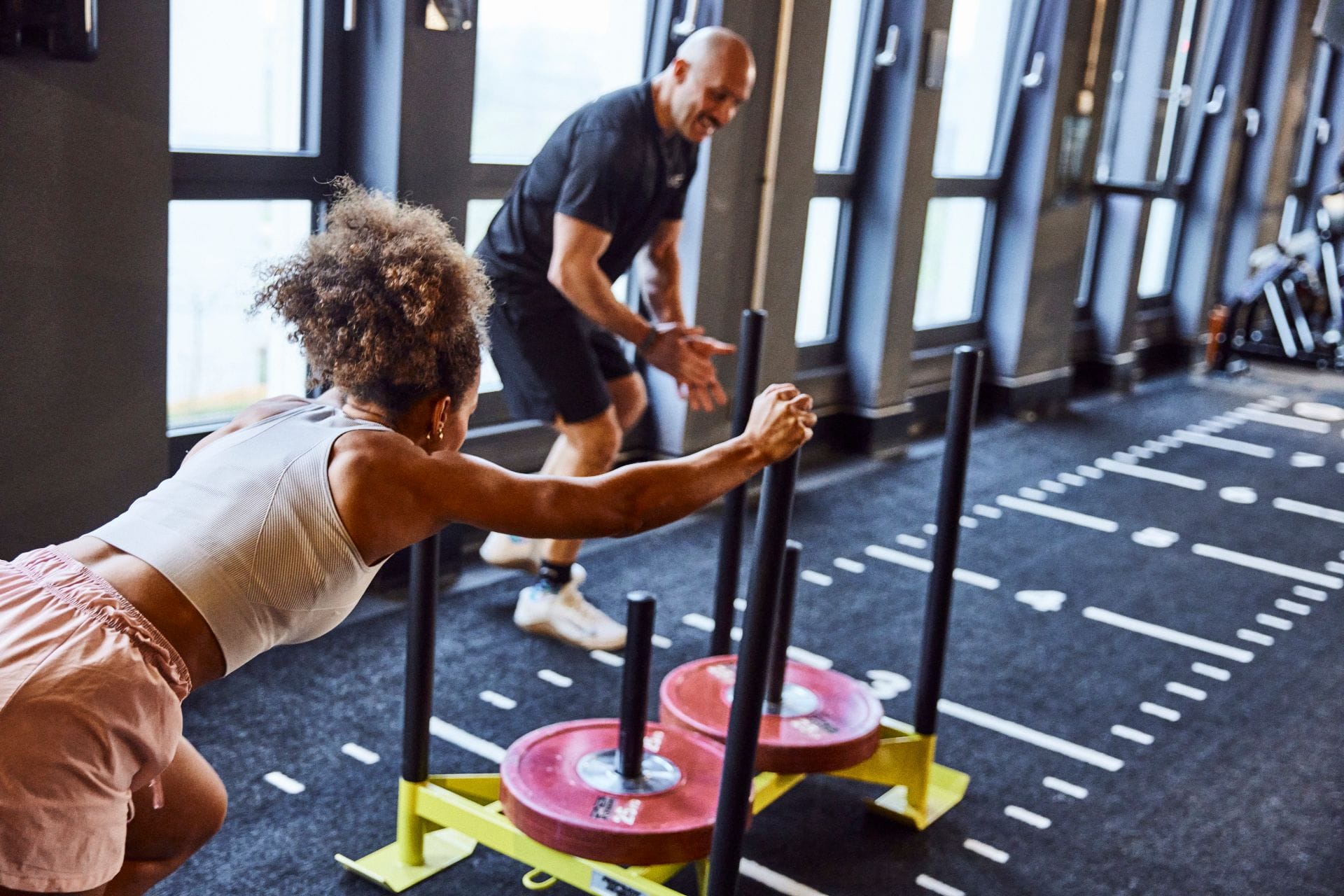 Sled Schlitten mit Trainer